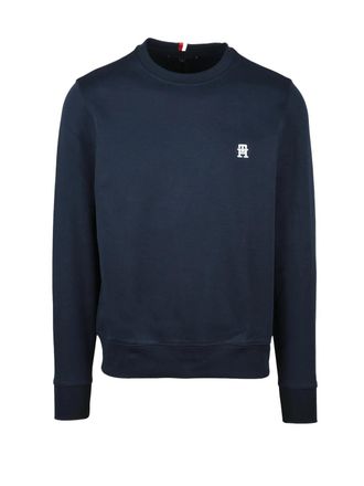 Tommy Hilfiger Blue Crewneck Cotton Jumper