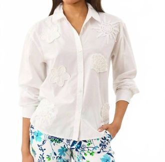 Lilly Pulitzer Bondi Button Down Shirt In White