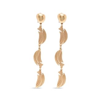 Cult Gaia Accessoires, Dames, Geel, ONE Size, Neemo Trio Vis-Hanger Oorbel