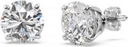 Allurez 0.33ct. 4-Prong Basket Diamond Stud Earrings 14kt White Gold (G-H, VS2-SI1)