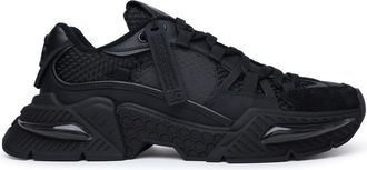 Dolce & Gabbana airmaster Black Calf Leather Blend Sneakers