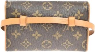 Louis Vuitton Pre-owned Belt Bags, female, Brown, Size: ONE SIZE Pre-owned Canvas Belt Bag