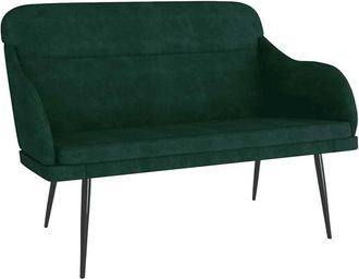 vidaXL Banco De Terciopelo Verde Oscuro 110x76x80 Cm Vidaxl