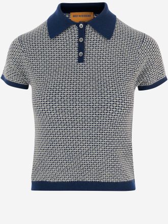 Guest In Residence Shrunken Cashmere Pique Polo Shirt