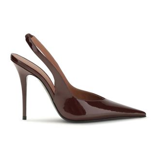 Amina Muaddi Anok 105 Slingback Pumps - Dames - Schoenen - Rood - Maat: 41 EU Leer