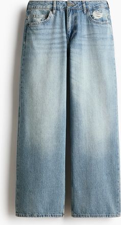 H&M Baggy Low Waist Jeans - Blue