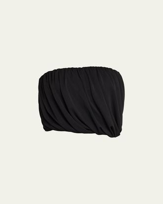 Cinq &agrave; Sept Calden Draped Strapless Top