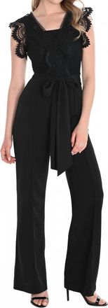 Frank Lyman Design Formal V-Neck Jumpsuit In Black
