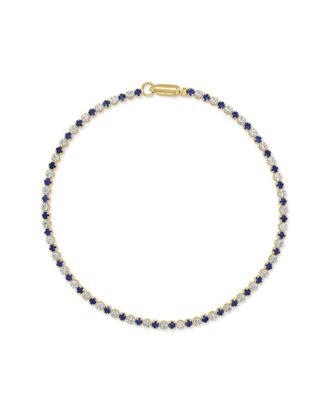 Sabrina Designs 14K 2.02 Ct. Tw. Diamond & Sapphire Stackable Tennis Bracelet