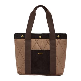 Barbour Healy Tote Bag - Dames - Tassen - Bruin - Maat: ONE Size Poliester