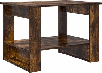 vidaXL Mesa De Caf&eacute; Roble Ahumado 72 X 50 X 50 Cm Madera De Ingenier&iacute;a Vidaxl