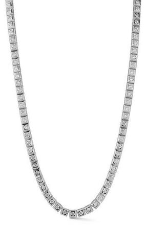 Glaze Jewelry Cubic Zirconia Tennis Necklace in Silver at Nordstrom Rack