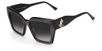 Jimmy Choo London Eleni/G/S 53 Grey Dark Gradient Square Ladies Sunglasses ELENI/G/S 0KB7/9O 53