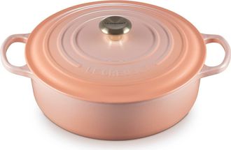 LE CREUSET Signature 6 3/4-Quart Round Wide French/Dutch Oven in Peche at Nordstrom
