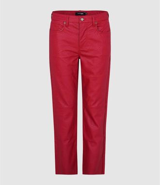 Jeanne Vouland Pantalon Gabryel Similicuir Rouge