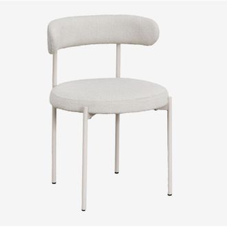 Sklum Pack De 4 Sillas De Comedor En Tela Boucl&eacute; Brim Sklum