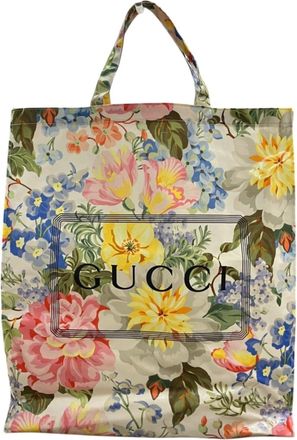 Gucci Multi-Color Coated Canvas Tote Bag (Pre-Owned)