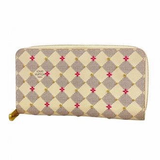 Louis Vuitton Fuchsia White Long Wallet (Bi-Fold) (Pre-Owned)