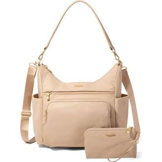 Baggallini Nolita Convertible Hobo in Desert Sand Twill at Nordstrom
