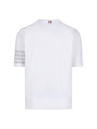 Thom Browne Mens T-Shirts And Polos White Cotton