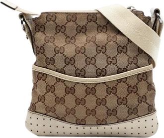 Gucci Borsa a tracolla Pre-owned in tela - - Pre-owned - Donna - Beige - ONE SIZE