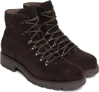Nero Giardini Hiker Leather Boot in Chocolate at Nordstrom, Size 40