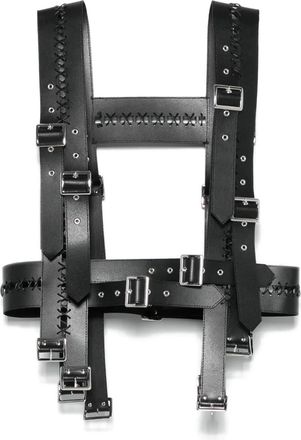 Comme Des Garçons Harness in pelle sintetica - Nero