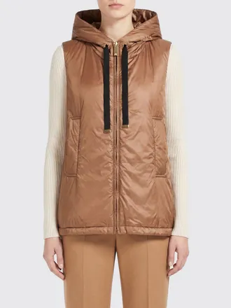 Max Mara Gilet imbottito in tessuto tecnico con cappuccio e collo alto