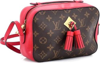 Louis Vuitton Saintonge Handbag Monogram Canvas with Leather crossbody bag - Bruin