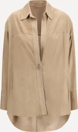 Salvatore Santoro Camicia in pelle scamosciata Woman 42
