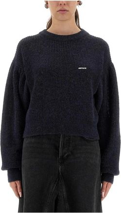 Rotate Rotate Birger Christensen, Truien & Vesten, Dames, Blauw, M, Wol, Gebreide trui met structuur