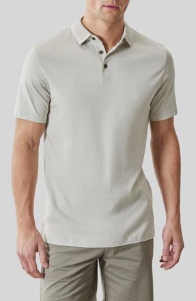 Robert Barakett Georgia Pima Cotton Polo in Moonstone at Nordstrom, Size Xx-Large