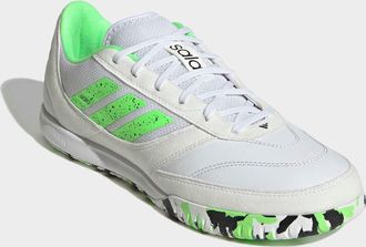 adidas Fussballschuh ADIDAS PERFORMANCE TOP SALA COMPETITION 2 IN, Damen, Gr. 42,5, cloud wei&szlig;, lime burst, core schwarz, Leder, Synthetik, Schuhe Fussballsc