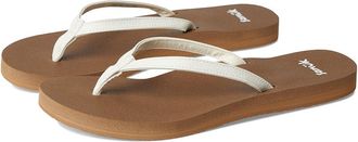 Sanuk Yoga Joy II Womens Sandals White : 11 B - Medium, Leather/Rubber