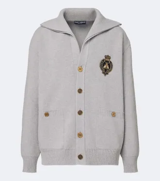 Dolce & Gabbana Logo virgin wool cardigan