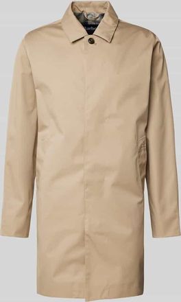 Barbour Mantel mit Leistentaschen Modell Rokig in Sand, Gr&ouml;&szlig;e L