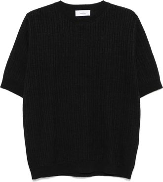 Lardini T-shirt a coste - Nero
