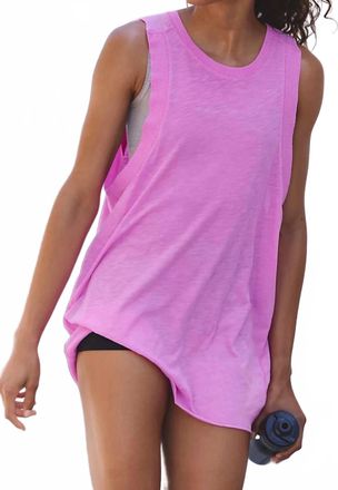 Free People My Time Tunic Top In Candy Pink