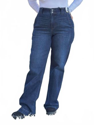 Judy Blue Fancy Nancy Trouser Wide Leg Jean In Dark Wash