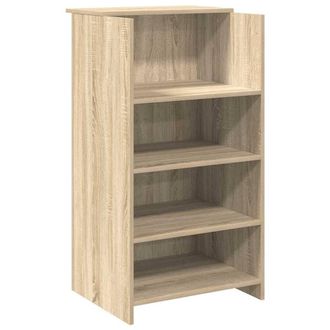 Berkfield Home Reception Desk Sonoma Oak 55x50x103.5 cm Engineered Wood in Tan