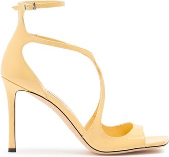 Jimmy Choo London Azia 95 Patent Leather Sandals - Yellow - 39 (IT39 / UK6)