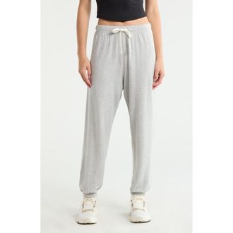 SPLITS59 Andie Oversized Modal Fleece Sweatpants in Heather Grey at Nordstrom, Size X-Large