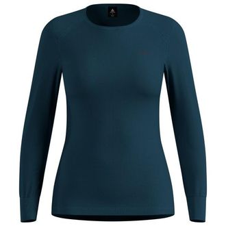 Odlo BL Top Crew Neck L/S Active Warm Eco Kunstfaserunterw&auml;sche f&uuml;r Damen | blau