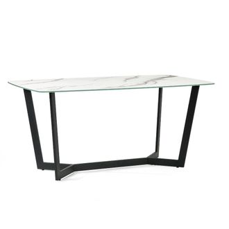 Julian Bowen Olympus Dining Table 1.6m - White Marble - Julian Bowen | TJ Hughes