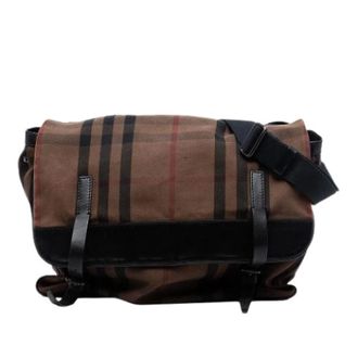 Burberry Pre-owned Cross Body Bags, female, Brown, Size: ONE SIZE Pre-owned Canvas Crossbody Bag