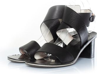 Paul Smith Pre-owned Womens leather cross sandal - Black - Size EU 39