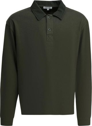 Alex Mill Garment Dyed Rugby Shirt In Cotton Jersey - Heren - Polos - Groen - XL - Katoen - Tops