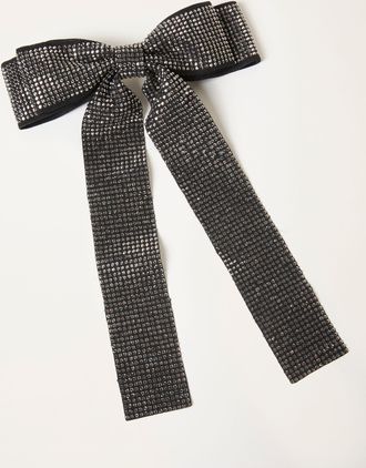 Fat Face FatFace Black Sparkle Hair Bow