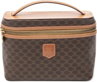 Celine Pre-owned Womens Top Handle Toiletry Pouch Handbag - Brown - One Size