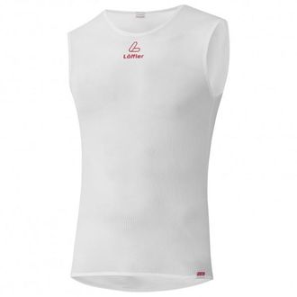 LOEFFLER Bike Singlet Transtex Light+ Kunstfaserunterw&auml;sche f&uuml;r Herren | grau/wei&szlig;